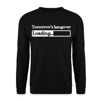 Tomorrow s hangover loading - Unisex Sweatshirt - black - Front - Alina (178cm) & Michal (187cm)
