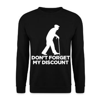 Drôle d’âge Milestone Gag Gift - Parfait pour Senior - Sweat-shirt Unisexe - noir - Devant - Alina (178cm) & Michal (187cm)