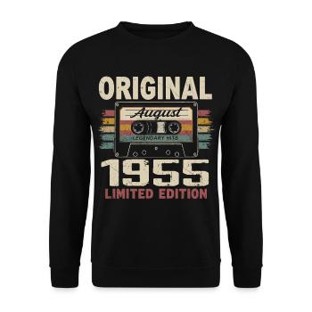 Août 1955 August 1955 Cadeau Août 1955 August 1955 - Sweat-shirt Unisexe - noir - Devant - Alina (178cm) & Michal (187cm)