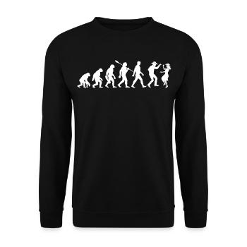 Vintage Evolution - Line Dance - Gift - Unisex Sweatshirt - black - Front - Alina (178cm) & Michal (187cm)