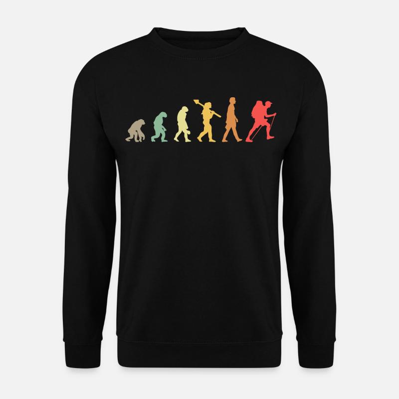 Evolution Hiking Wander - Unisex Sweatshirt - black