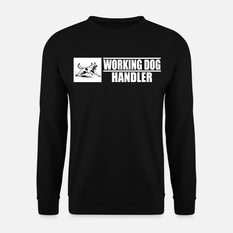 Working Dog Handler Motif - Unisex Sweatshirt - black