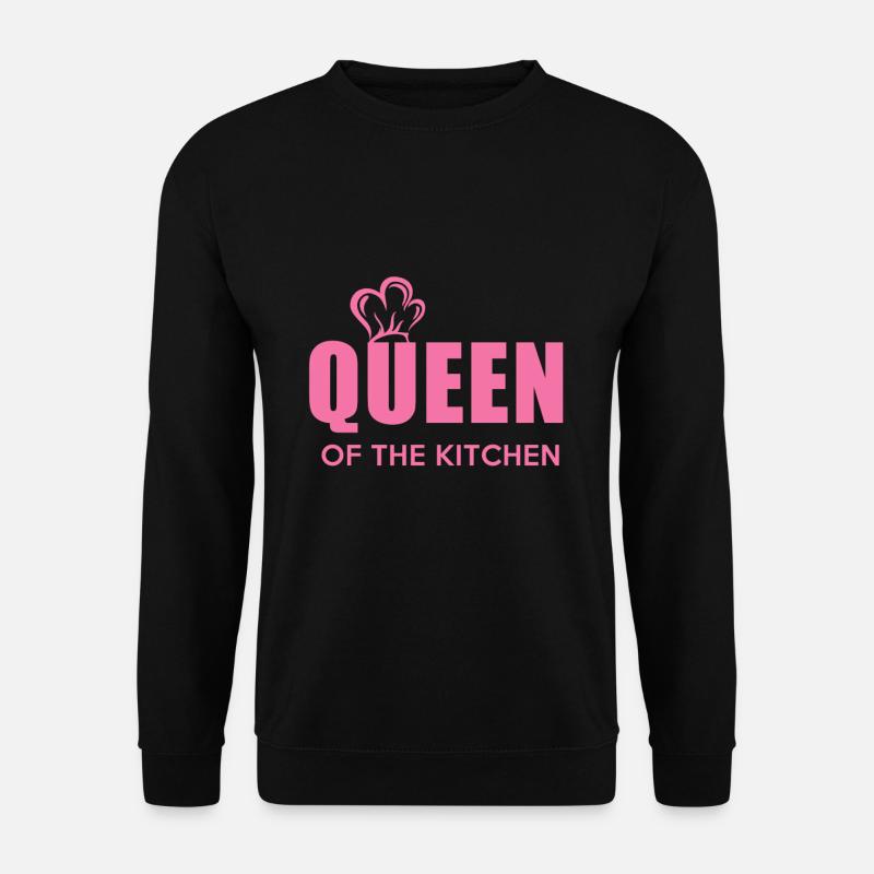 Köchin Königin Küche Geschenk - Unisex Pullover - Schwarz