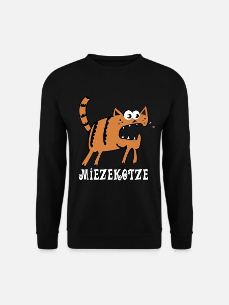 Miezekotze - Miezekatze Lustige Katze - Unisex Pullover - Schwarz