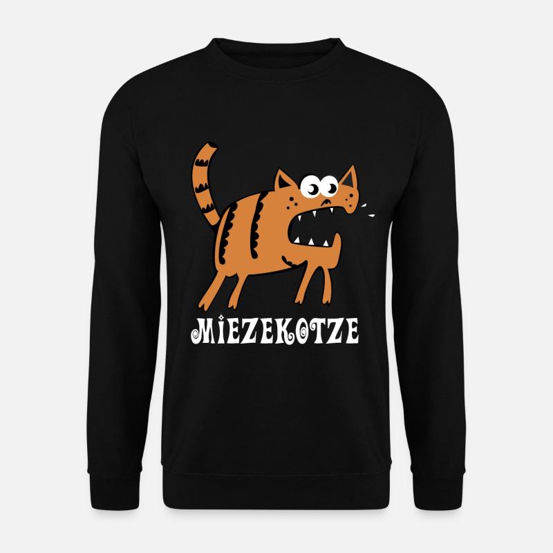 Miezekotze - Miezekatze Lustige Katze - Unisex Pullover - Schwarz