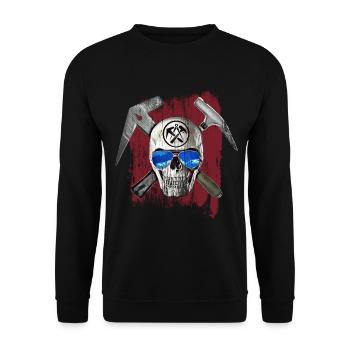 Roofer - Unisex Sweatshirt - black - Front - Alina (178cm) & Michal (187cm)