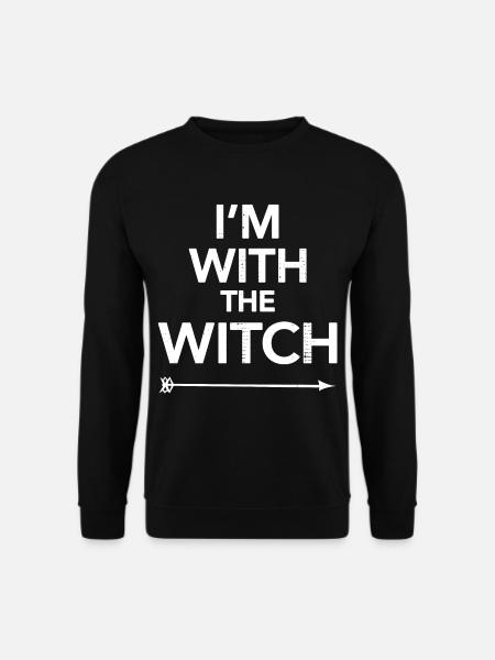 At With The Witch - Unisex Sweatshirt - black