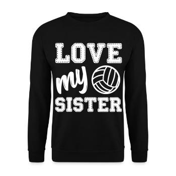 Volleyball Volleyball Player Beach Volleyball Player - Unisex Sweatshirt - black - Front - Alina (178cm) & Michal (187cm)