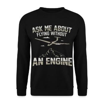 Gliding - Unisex Sweatshirt - black - Front - Alina (178cm) & Michal (187cm)