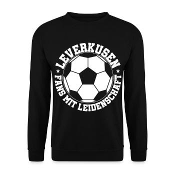 Leverkusen Fußball - Unisex Pullover - Schwarz - Vorne - Alina (178cm) & Michal (187cm)