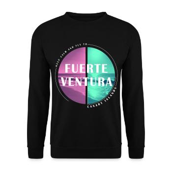 Fuerteventura Îles Canaries Îles Canaries Été - Sweat-shirt Unisexe - noir - Devant - Alina (178cm) & Michal (187cm)