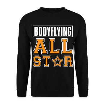 Indoor Skydiving - Unisex Sweatshirt - black - Front - Alina (178cm) & Michal (187cm)