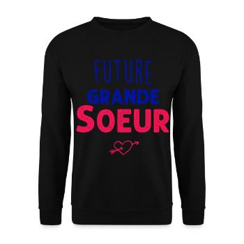 Future Grande Soeur - Sweat-shirt Unisexe - noir - Devant - Alina (178cm) & Michal (187cm)
