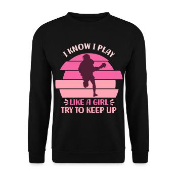 Lacrosse - Unisex Pullover - Schwarz - Vorne - Alina (178cm) & Michal (187cm)