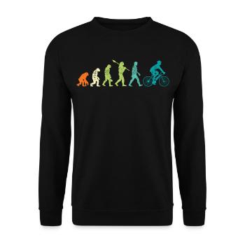 E Bikes E Bike Retro - Unisex Pullover - Schwarz - Vorne - Alina (178cm) & Michal (187cm)