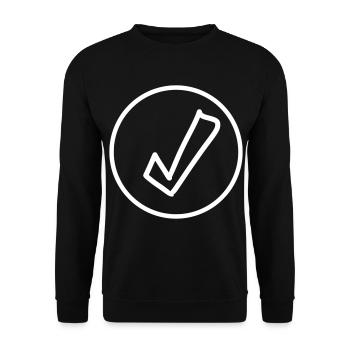 Hook Emoji Sketch Dessin - Sweat-shirt Unisexe - noir - Devant - Alina (178cm) & Michal (187cm)