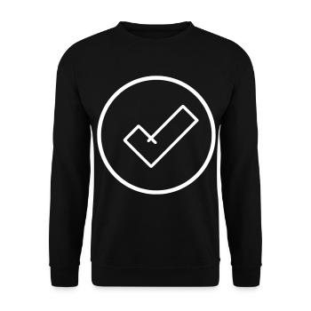 Hook Emoji Sketch Dessin - Sweat-shirt Unisexe - noir - Devant - Alina (178cm) & Michal (187cm)