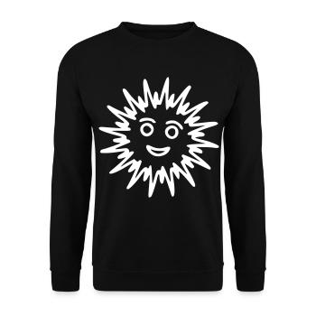 Soleil Dessin Nature Croquis Blanc - Sweat-shirt Unisexe - noir - Devant - Alina (178cm) & Michal (187cm)