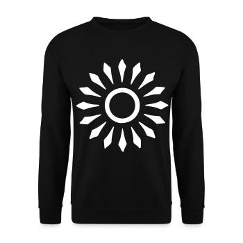Soleil Dessin Nature Croquis Blanc - Sweat-shirt Unisexe - noir - Devant - Alina (178cm) & Michal (187cm)