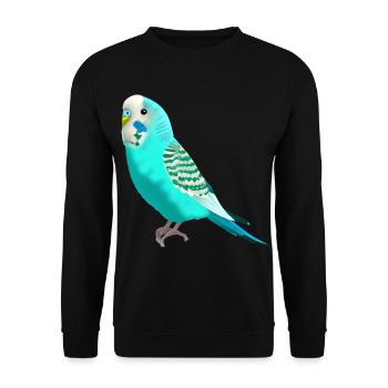 Perruche sucrée - Sweat-shirt Unisexe - noir - Devant - Alina (178cm) & Michal (187cm)