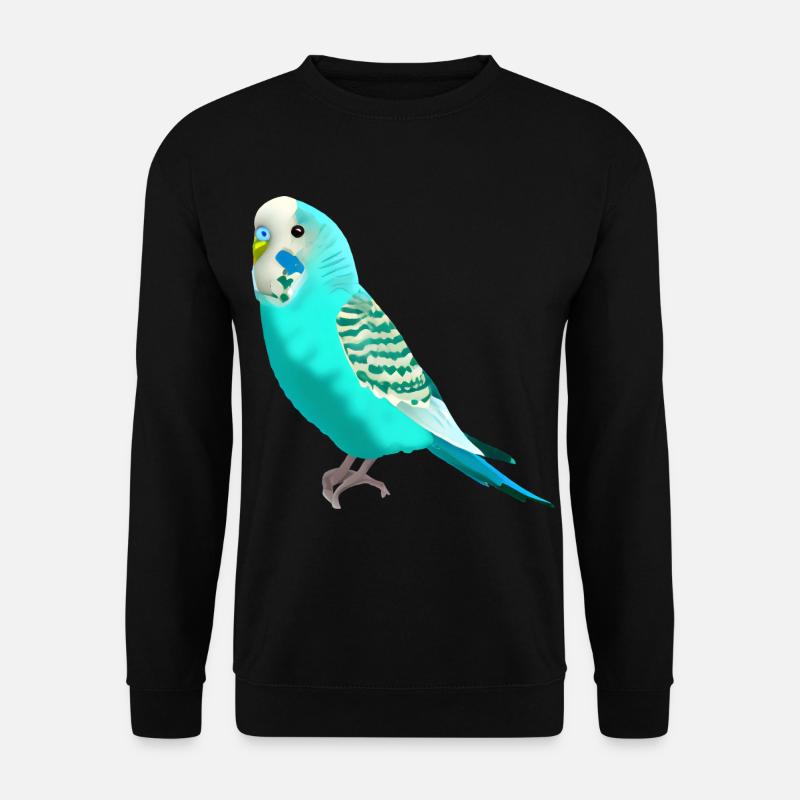 Süßer Wellensittich - Unisex Pullover - Schwarz