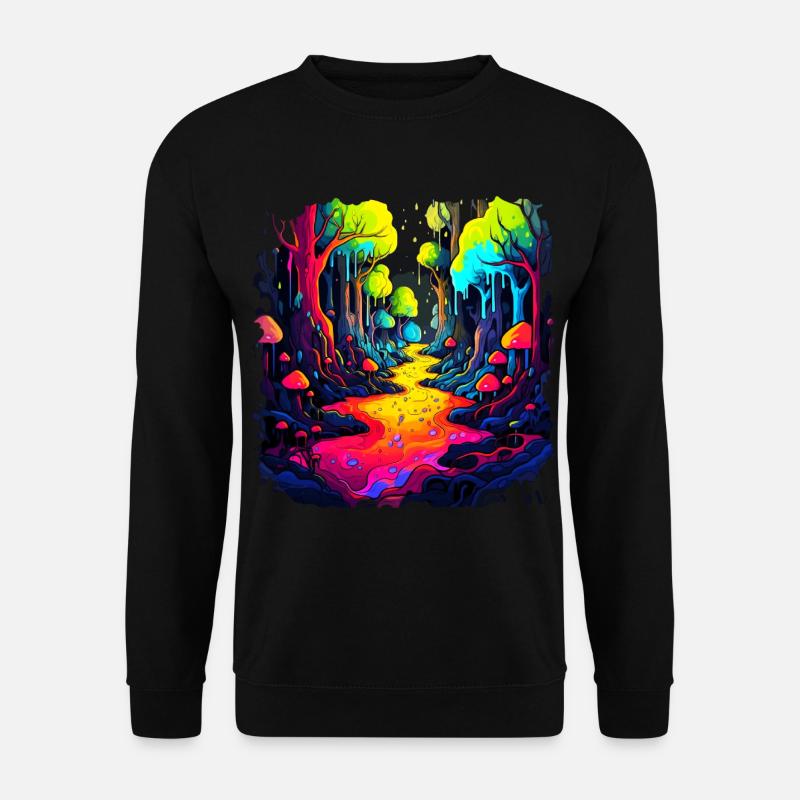 Global warming - Psychodelic style - Unisex Sweatshirt - black
