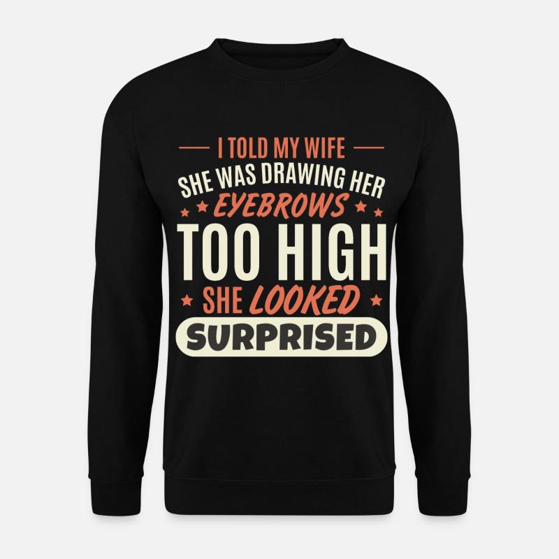 Lustiger Ehemann - Unisex Pullover - Schwarz
