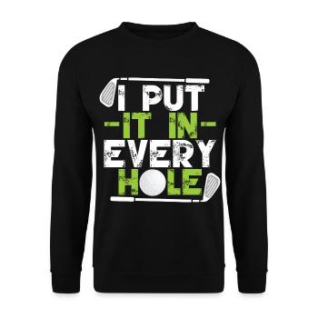 Je l’ai mis dans tous les trous - Sweat-shirt Unisexe - noir - Devant - Alina (178cm) & Michal (187cm)