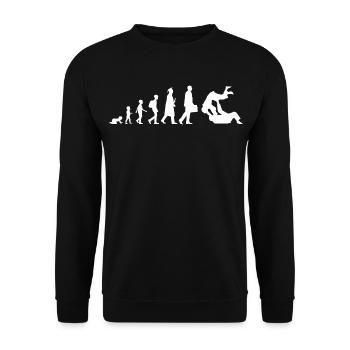 Evolution of Judo - Unisex Sweatshirt - black - Front - Alina (178cm) & Michal (187cm)