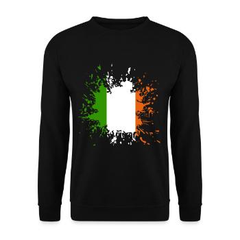 Ireland Irland - Unisex Pullover - Schwarz - Vorne - Alina (178cm) & Michal (187cm)