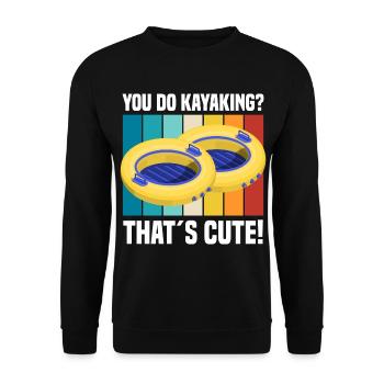 Rafting - Unisex Pullover - Schwarz - Vorne - Alina (178cm) & Michal (187cm)