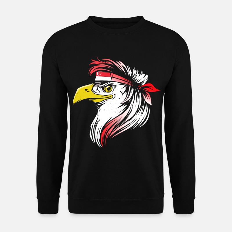Singapur - Unisex Pullover - Schwarz