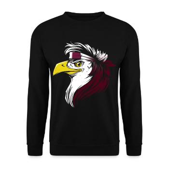 Katar - Unisex Pullover - Schwarz - Vorne - Alina (178cm) & Michal (187cm)