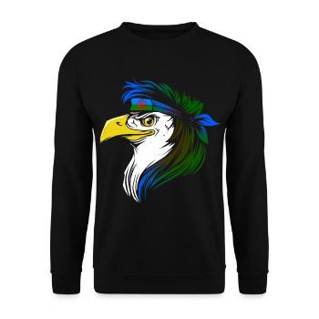 Roma - Unisex Sweatshirt - black - Front - Alina (178cm) & Michal (187cm)