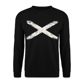 Croix écossaise - Sweat-shirt Unisexe - noir - Devant - Alina (178cm) & Michal (187cm)
