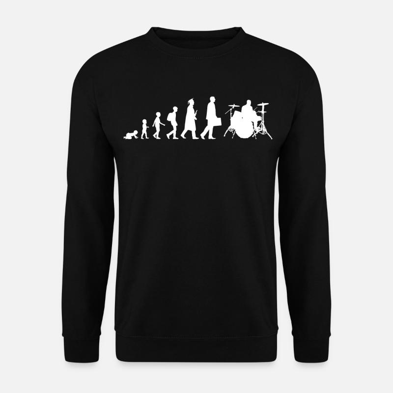 Drummer Evolution - Unisex Sweatshirt - black
