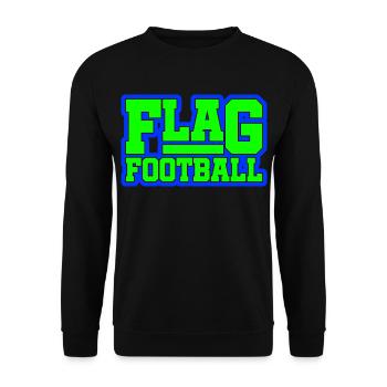 Joueurs de flag-football - Sweat-shirt Unisexe - noir - Devant - Alina (178cm) & Michal (187cm)