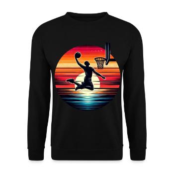 Basket-ball Basketteurs Joueurs - Sweat-shirt Unisexe - noir - Devant - Alina (178cm) & Michal (187cm)