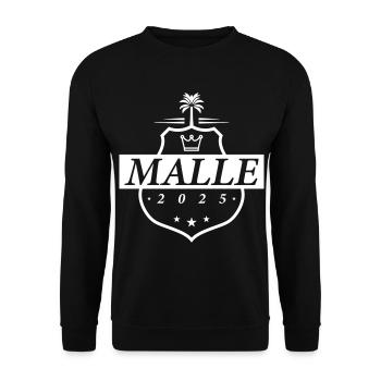 Armoiries de Malle 2025 - Sweat-shirt Unisexe - noir - Devant - Alina (178cm) & Michal (187cm)