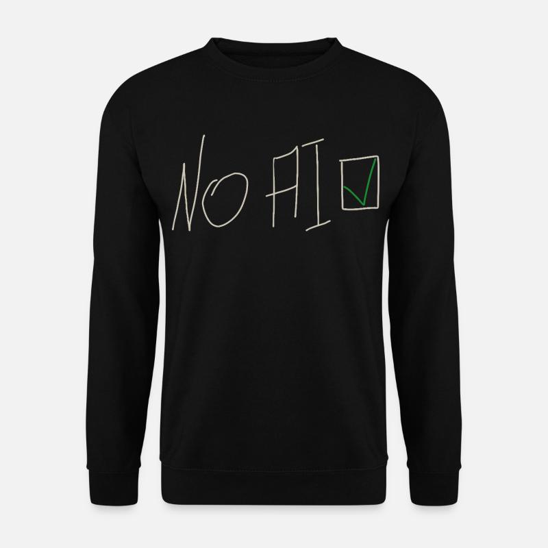 No AI - Handschrift - Unisex Pullover - Schwarz