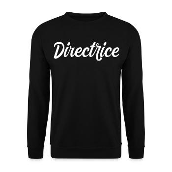 Directrice - Sweat-shirt Unisexe - noir - Devant - Alina (178cm) & Michal (187cm)