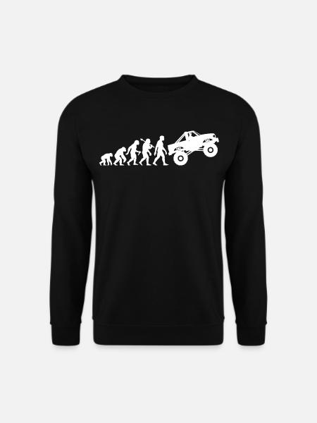 Lustige Monster Truck Evolution Motorsport - Unisex Pullover - Schwarz