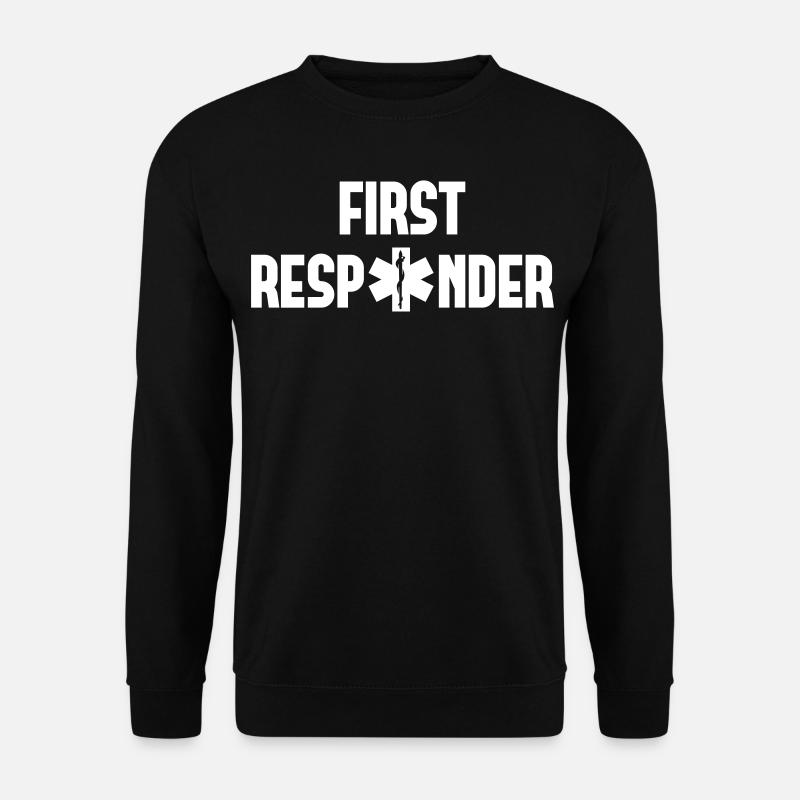 first responder - Unisex Pullover - Schwarz