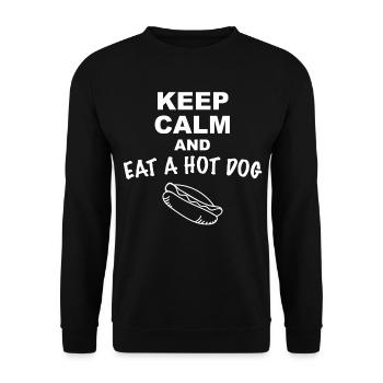 Hot Dog - Unisex Pullover - Schwarz - Vorne - Alina (178cm) & Michal (187cm)