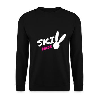 Vacances d'hiver ski cadeau montagne sport noel - Sweat-shirt Unisexe - noir - Devant - Alina (178cm) & Michal (187cm)
