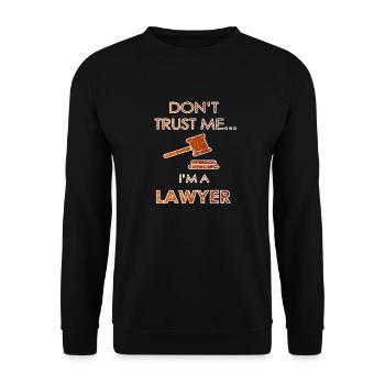 Avocat avocat - Sweat-shirt Unisexe - noir - Devant - Alina (178cm) & Michal (187cm)