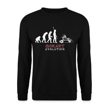 GOKART Evolution - Sweat-shirt Unisexe - noir - Devant - Alina (178cm) & Michal (187cm)