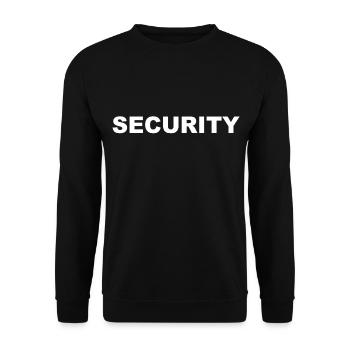 Security - Unisex Sweatshirt - black - Front - Alina (178cm) & Michal (187cm)
