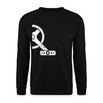 Mountainbiker Mountainbike Sport - Unisex Pullover - Schwarz - Vorne - Alina (178cm) & Michal (187cm)