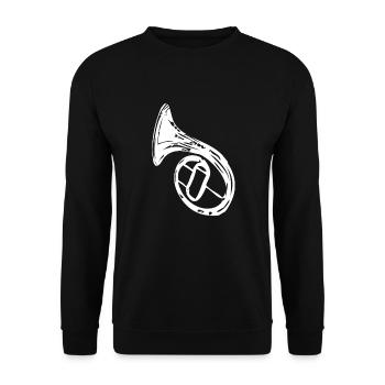 Tuba - Unisex Pullover - Schwarz - Vorne - Alina (178cm) & Michal (187cm)
